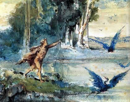 moreau hercules y los pajaros del lago.jpg